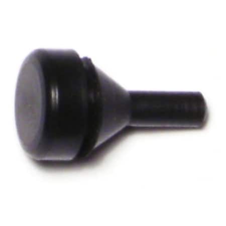 Midwest Fastener 1/2" x 0.3" Black Rubber Ford Thin Bumpers 6PK 72161